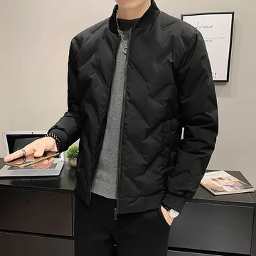 Fashion Clothing New Stand Collar Parka Men Autumn Winter Couple Coat Men Jacket Cotton Padded Jackets Trends New Puffer Jacket